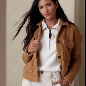 NWT Banana Republic Sherpa Trucker Jacket - Size Small (S)